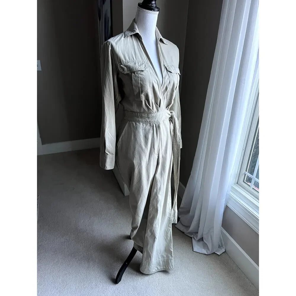 Banana Republic twill jumpsuit size 0 - Picture 8 of 9